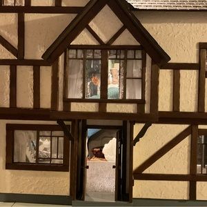 Dollhouse was custom-made in 1970’s authentic wood, wallpaper etc. available 4\4